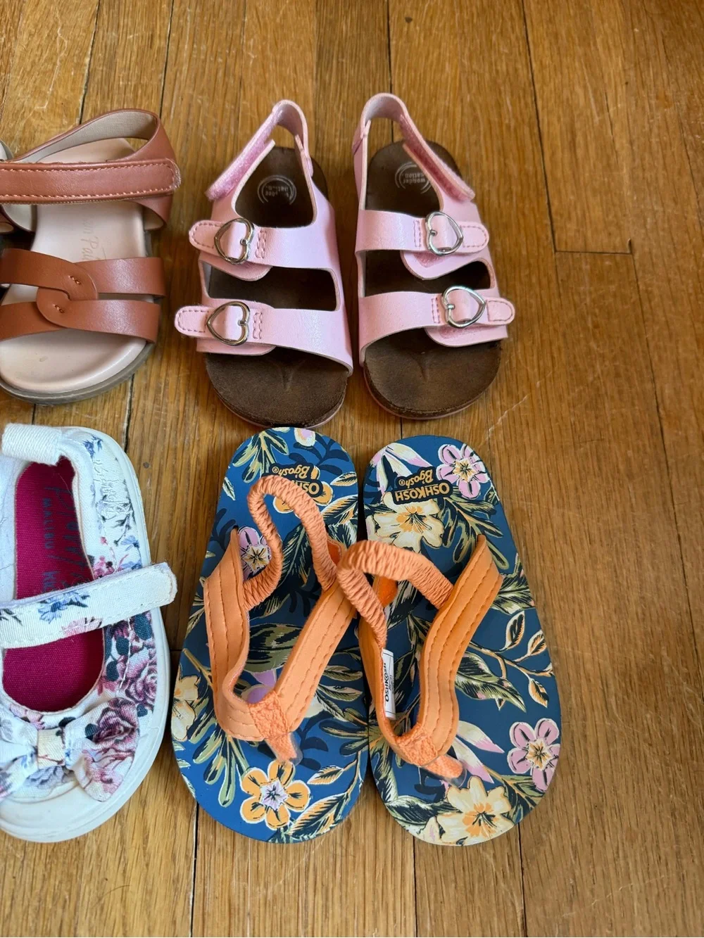 Size 5 toddler girls shoes sandals boots osh kosh blowfish ten little